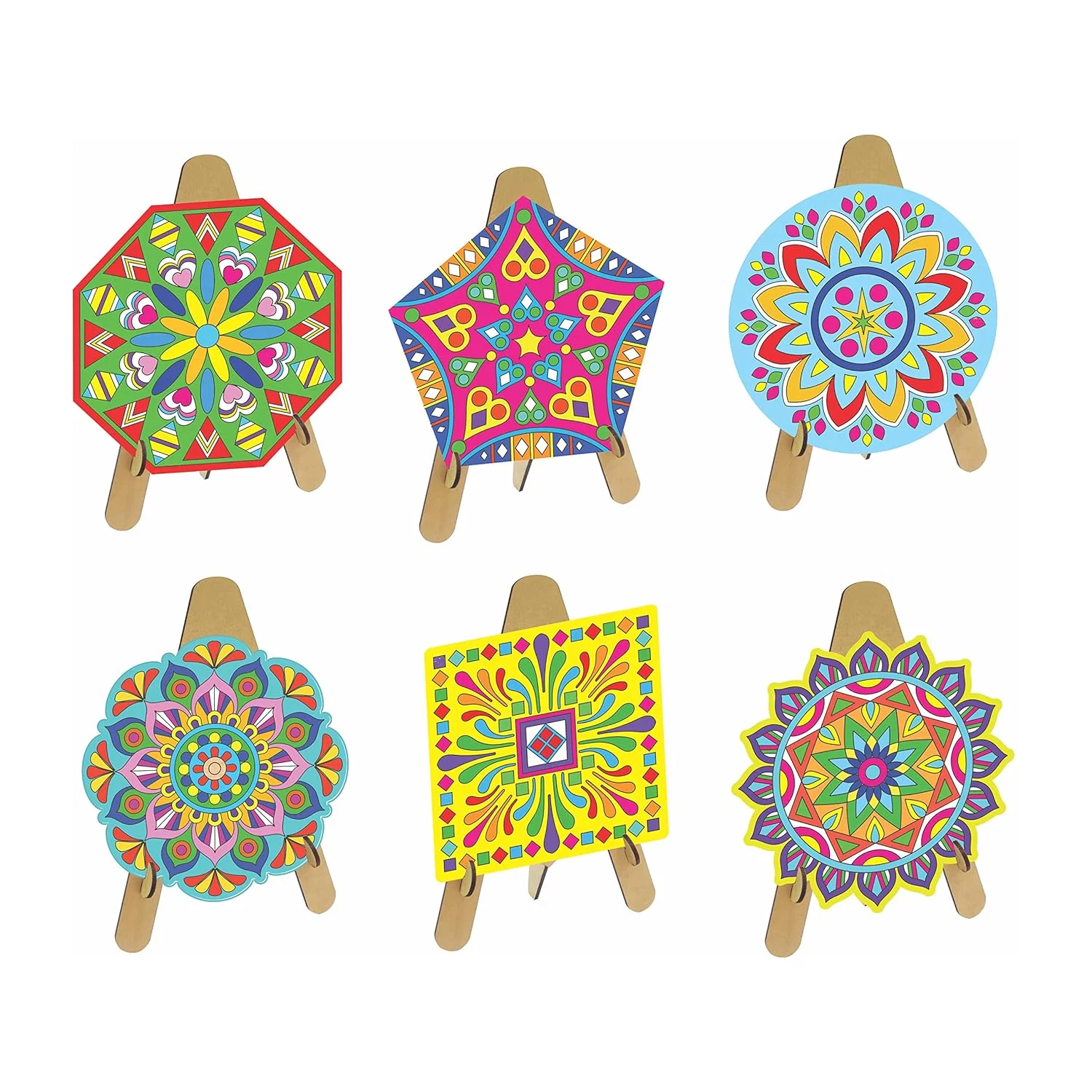 RATNA'S Wooden Mandala Art The Coloring Kit - Image 4