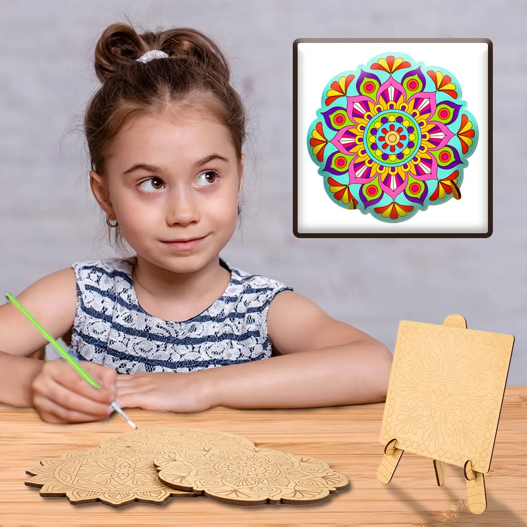 RATNA'S Wooden Mandala Art The Coloring Kit - Image 6