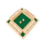 Big Size Shut The Box Dice Game for Kids & Family | 4 Player Wooden Math Learning Board Game | Educational Tabletop Game | Shopbefikar India