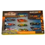 Six Six Zero Metal Diecast Racing Cars 10 Pieces Set (Multicolour) - Image 4