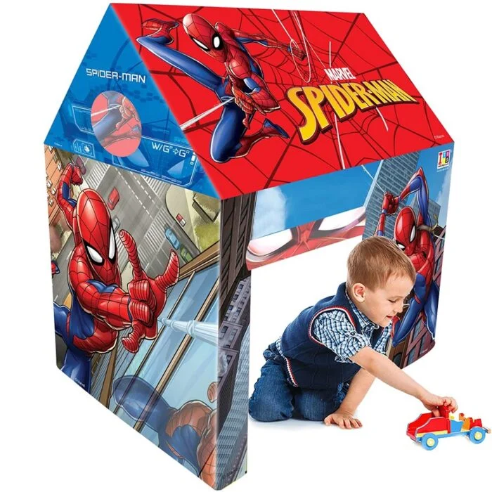 Marvel Spiderman Theme Jumbo Size Light Weight Water Resistant Sweet Home Pretend Play House Tent