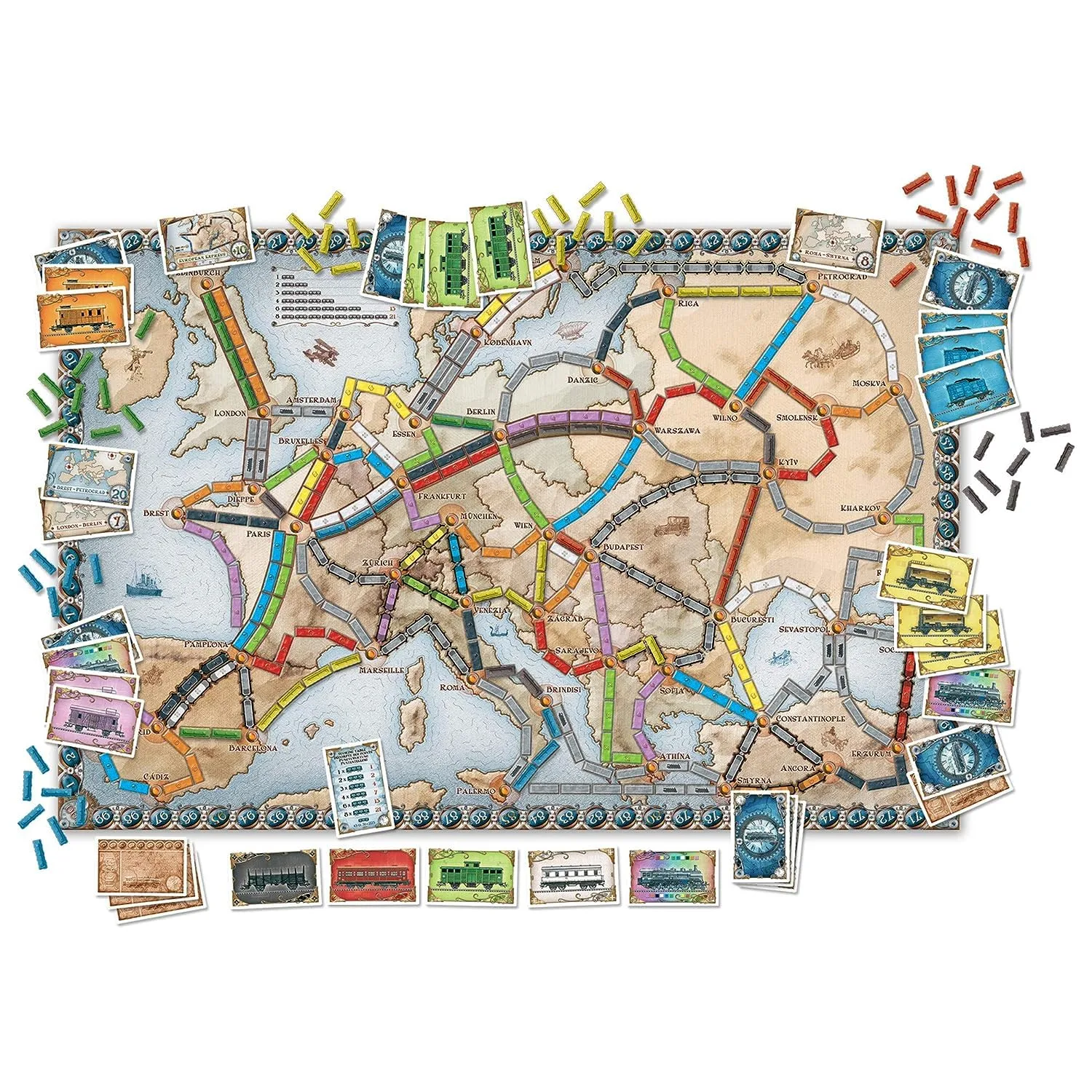 Ticket to Ride Strategic Railway Adventure Board Game | 2–5 Players | Ages 8+ | 30–60 Min Playtime - Image 4