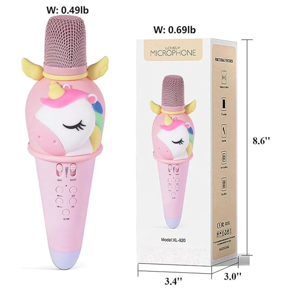 Cartoon  Microphone Machine: Bluetooth, LED Lights, Voice Effects, Kids Toy - Image 7