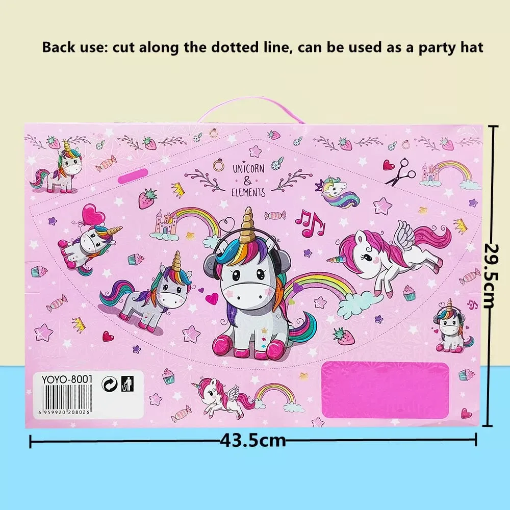 Unicorn Stationery Set (41 pcs) - School Supplies & Return Gift for Girls - Image 3