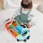 Urban Rail Transit 4 Car Adventure Race Track with Simulating Steering Wheel (Age 4+) - Image 8