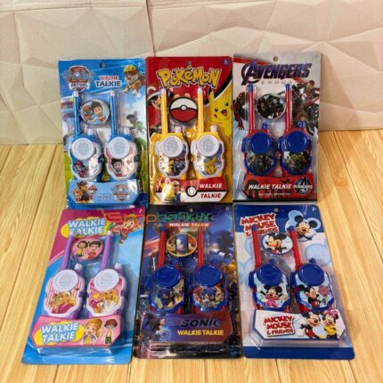Buy Shopbefikar Kids Walkie Talkie (Pair) | 100ft Range | Avengers, Barbie, Pokémon & More | Ages 3+