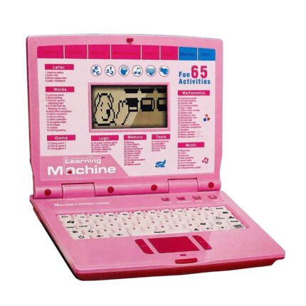 Shopbefikar Educational Laptop Toy: 65 Learning Activities for Kids 3+ (Pink or Blue)