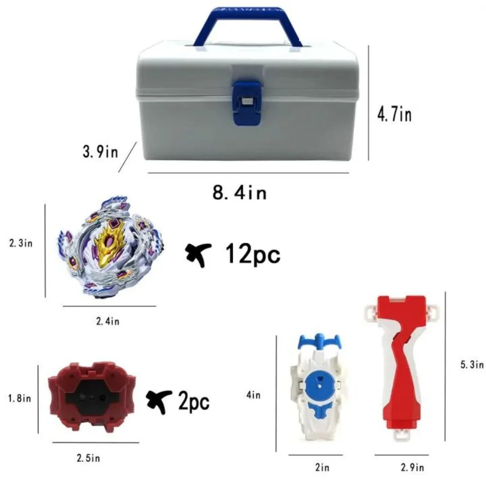 Bey Battling Top Burst Launcher Set - 12 Gyros, 3 Launchers, Storage Box (Age 8+) - Image 6