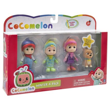 Shopbefikar Cocomelon Winter Fun Figures Set - 4 Pack!