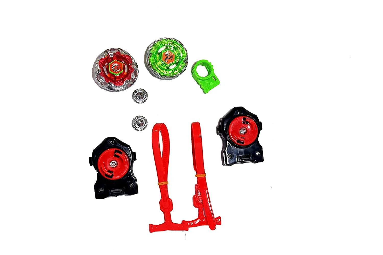 High-Speed Beyblade Battle Set - 2 Beys & Launchers - Image 4
