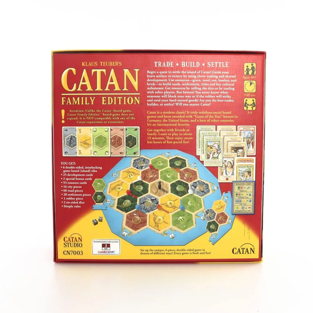 Catan Family Edition Board Game | Ages 10+, 3-4 Players - Image 4
