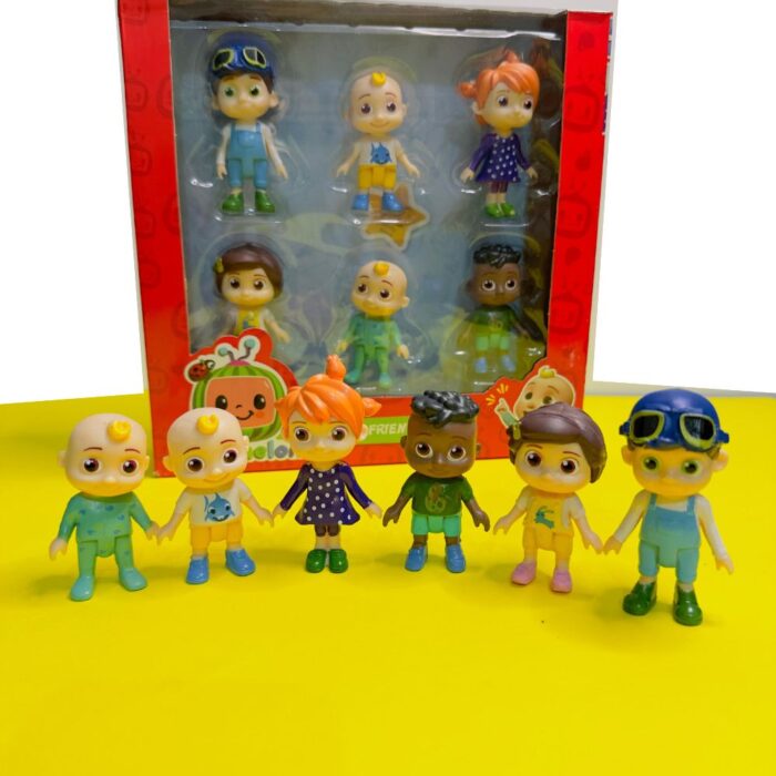 Cocomelon 6-Pack Figure Set: JJ, YoYo, TomTom, Cody, and Nina