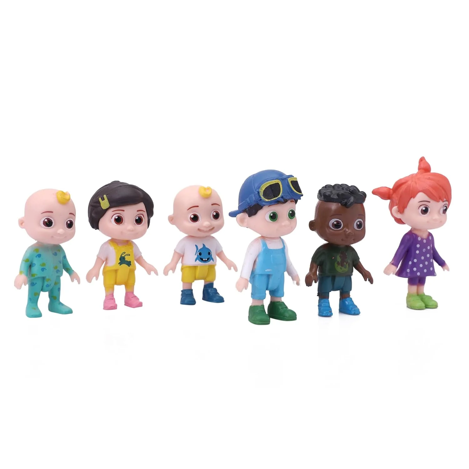 cocomelon family character pack of 62 CoComelon Family & Friends Figures 6 pc Set (3 Inch) - Image 3