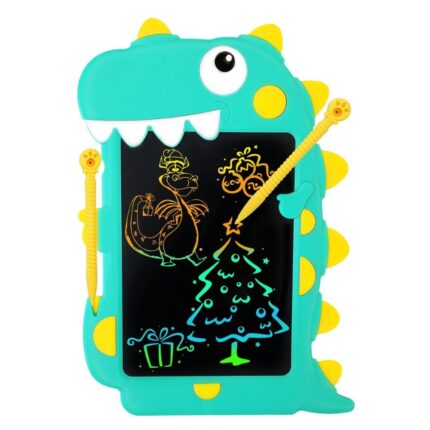 Shopbefikar Dinosaur Writing Tablet for Kids - Fun Learning Toy (Pink & Green)
