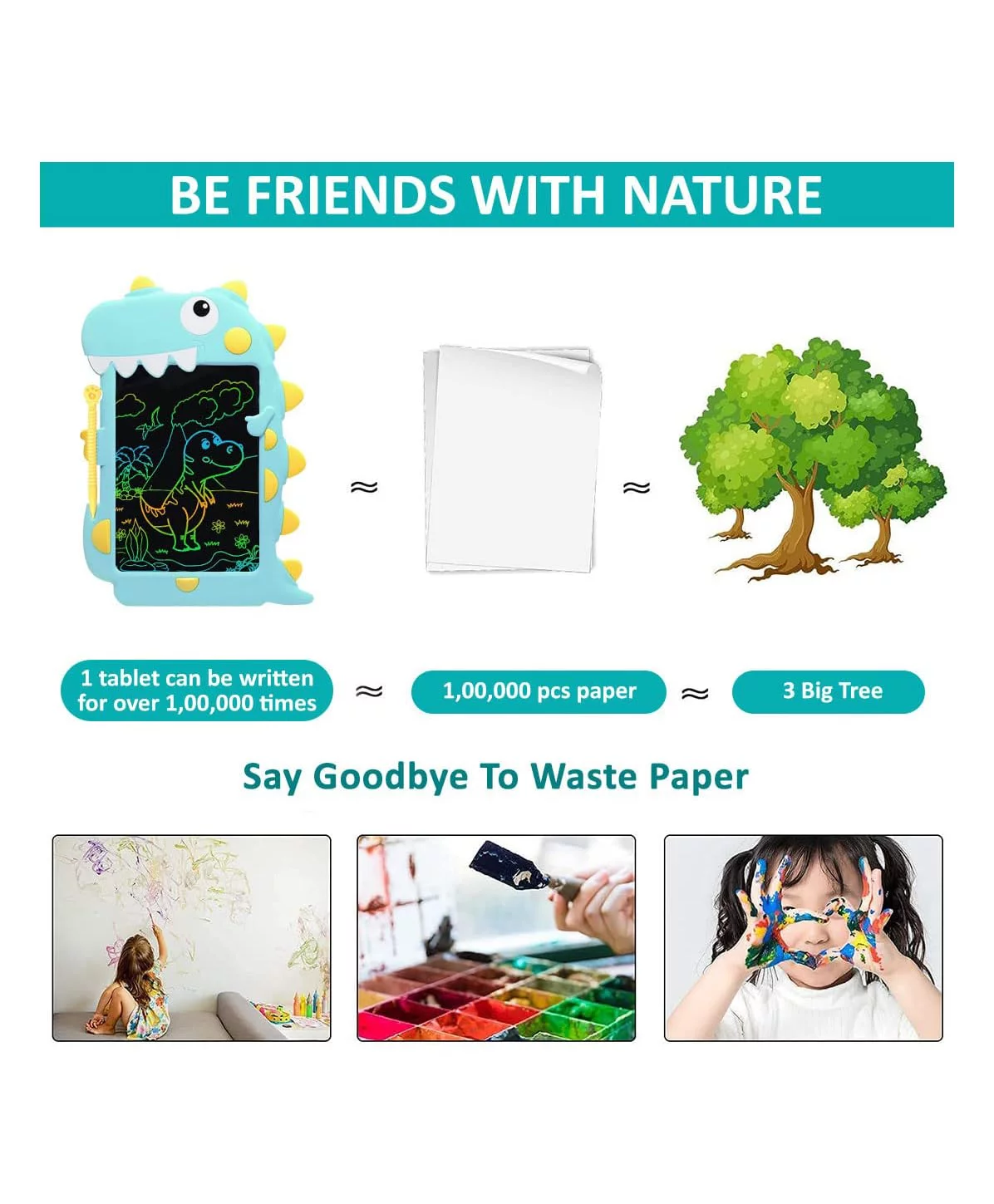 Dinosaur Digital Writing Tablet (8.5inch) - Image 5