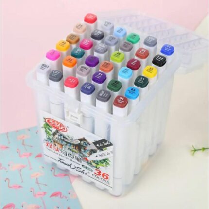 Shopbefikar Alcohol Markers - 36 Colors, Dual Tip, Chisel & Fine Art Markers (Budget-Friendly!)