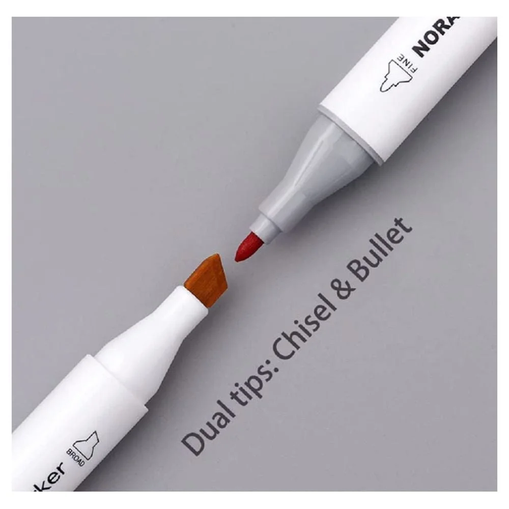 Alcohol Markers | Dual-Tip | Fast-Drying | Art Supplies - Image 6