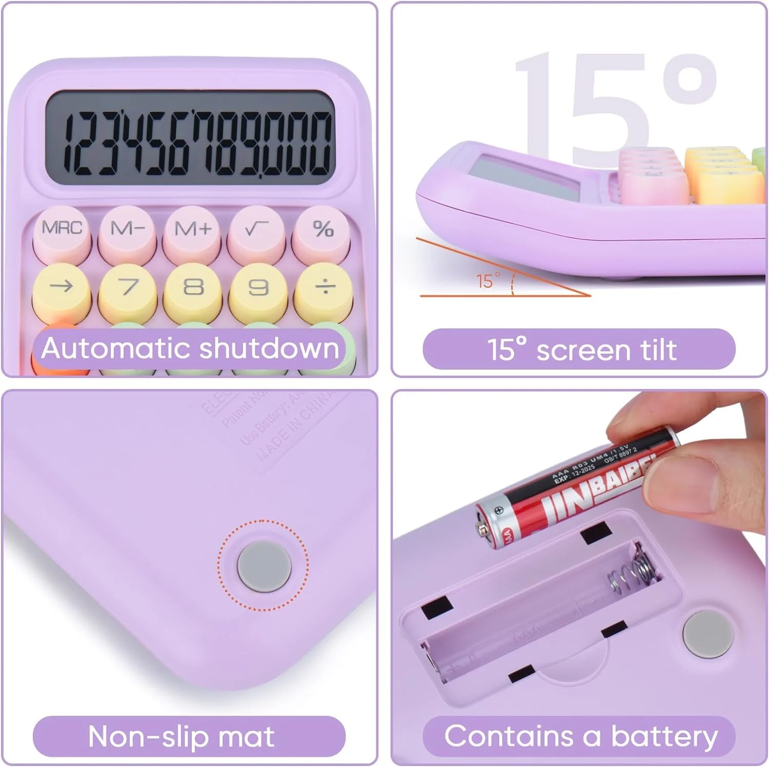 kids calculator6 Colorful Candy Calculator (12 Digits) - Image 7
