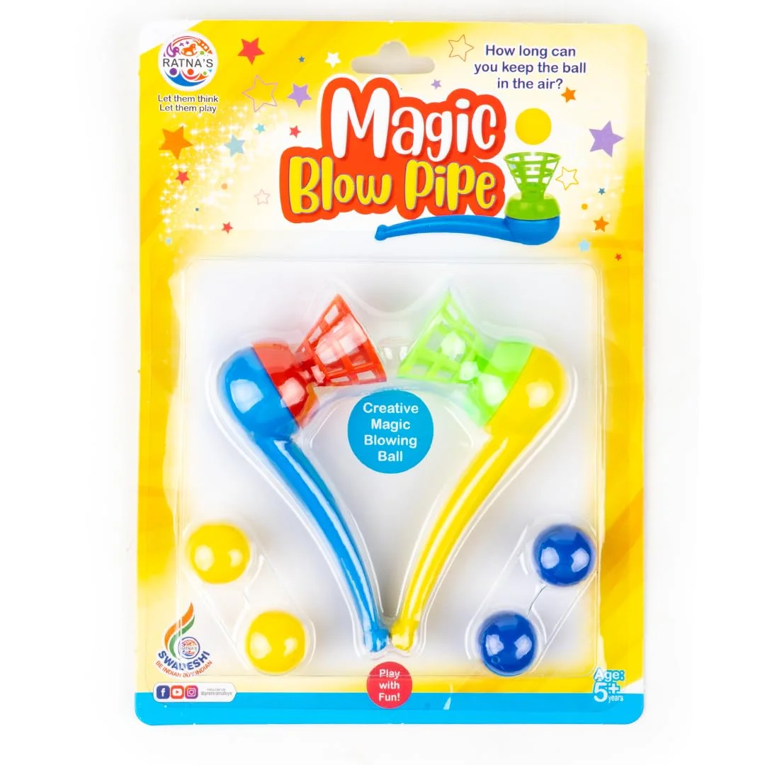 Ratna's Magic Blow Pipe Set: Make Balls Float Like Magic! (2pc-Pack) - Image 5