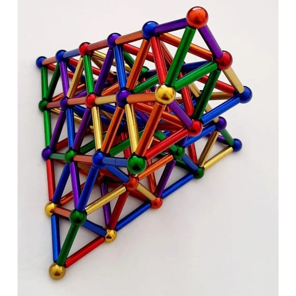 Magnetic Sticks And Balls Building Set | 36 Sticks(27mm) And 27 balls(8mm) - Image 6
