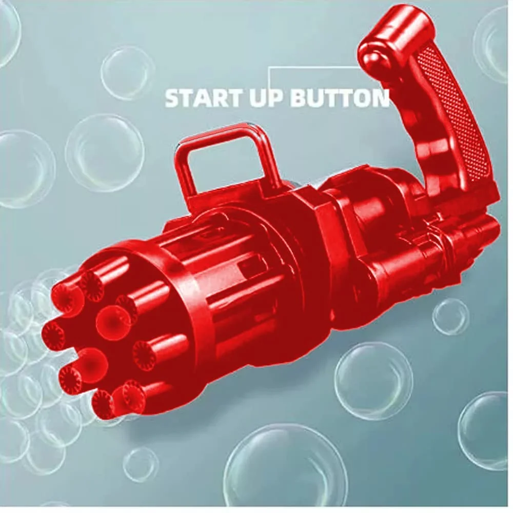 8-Hole Bubble Blast! Electric Gatling Bubble Gun (Ages 3+) - Image 4