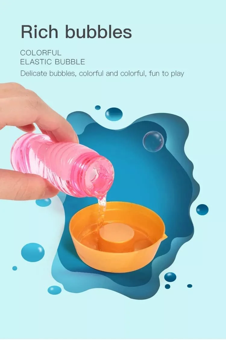 8-Hole Bubble Blast! Electric Gatling Bubble Gun (Ages 3+) - Image 5