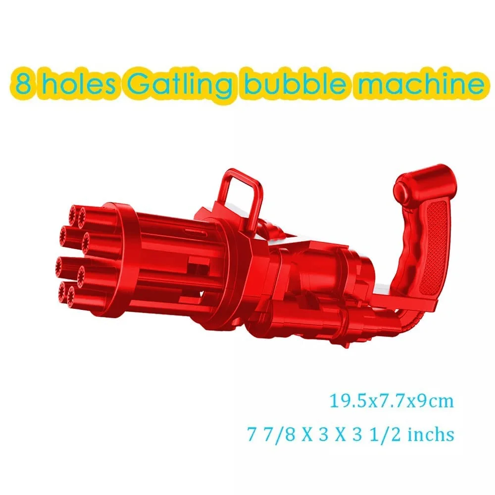 8-Hole Bubble Blast! Electric Gatling Bubble Gun (Ages 3+) - Image 8