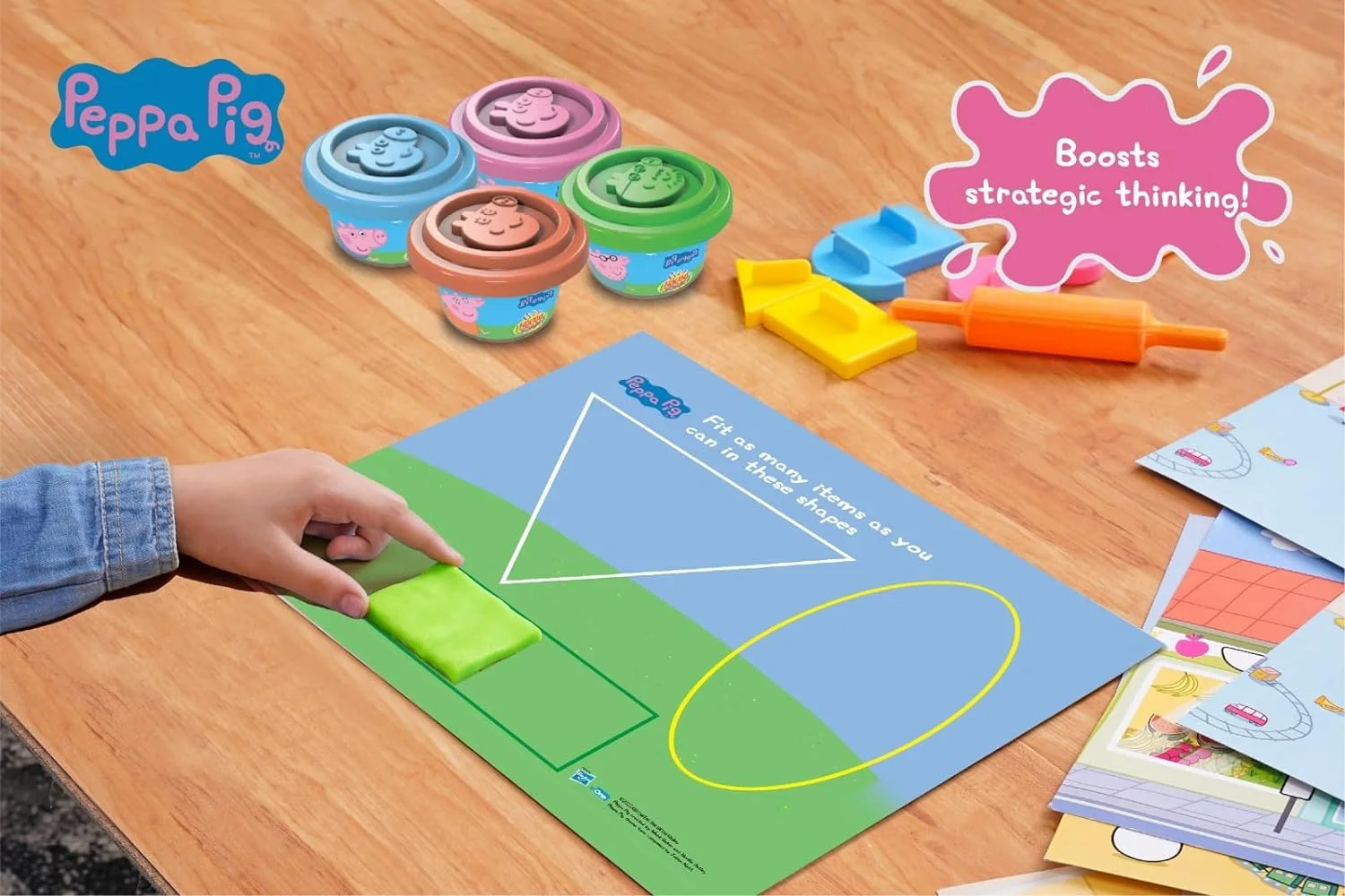 peppa pig clay big size3 Match & Mould Fun! Peppa Pig Dough Set (6 Tubs) - Image 6