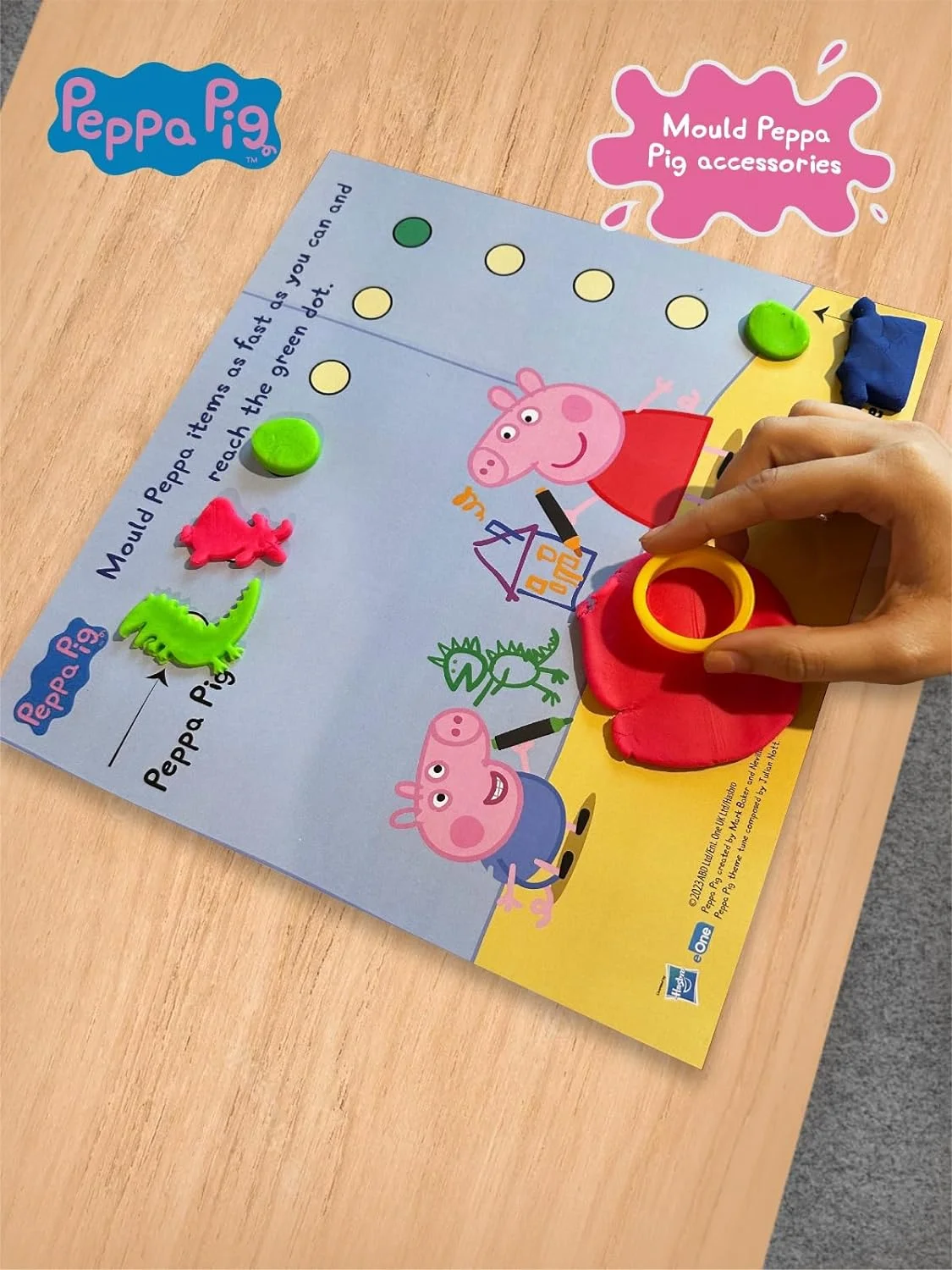 peppa pig clay big size6 Match & Mould Fun! Peppa Pig Dough Set (6 Tubs) - Image 3