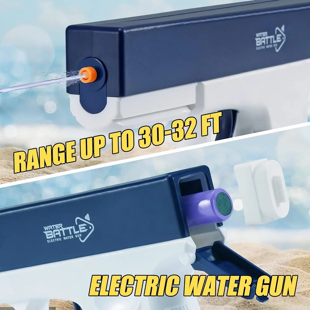 Electric Water Gun: Dual Tanks, Up to 32 Ft Range - Image 3