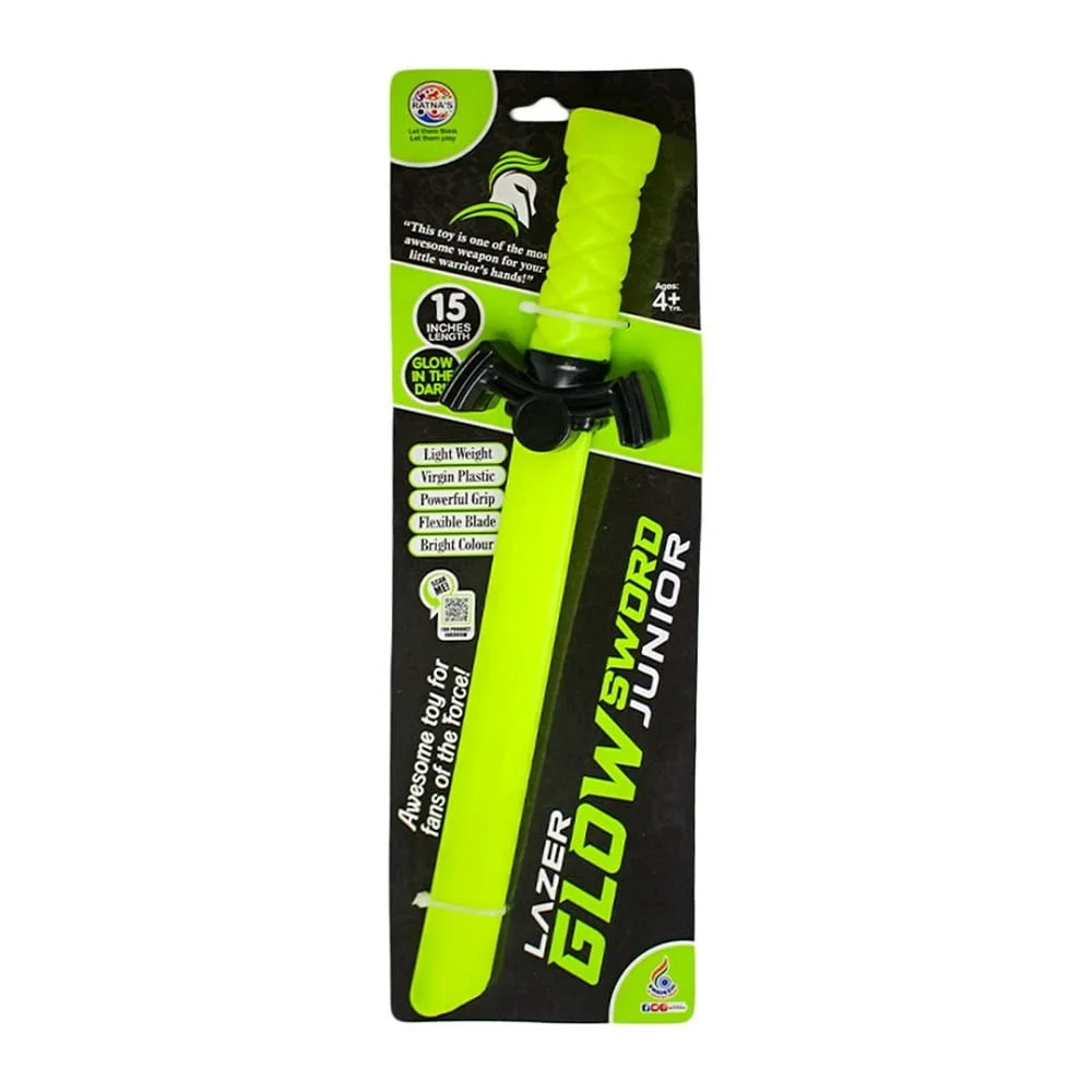 ratna glow in dark sword 15 inch Shopbefikar - 15 Inch Glow Sword (Green) | Light Up Fun (Ages 3+)
