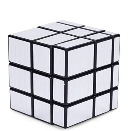 Shopbefikar - Silver Mirror Cube 3x3: Challenge Yourself with a Sleek Design!