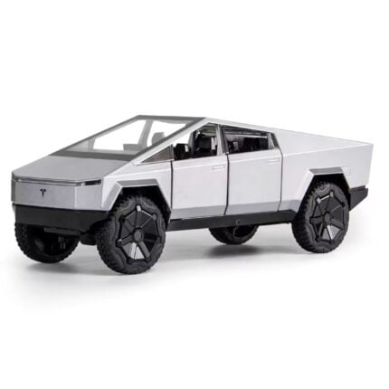 tesla cyber truck silver