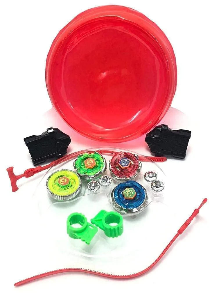 Beyblade Battle Set - Stadium, 4 Beys, 2 Launchers (Multicolor) - Image 2