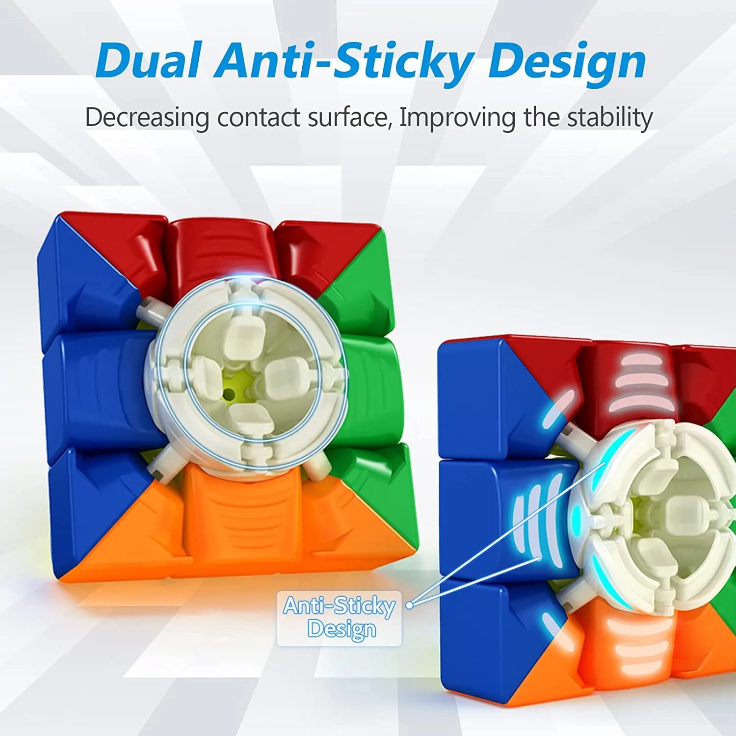 MoYu RS3M 2020 Magnetic 3×3 Speed Cube (MF8880) – Smooth, Stable & Stickerless - Image 2