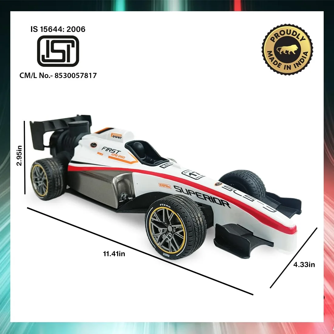 High-Speed F1 RC Car for Kids 5+ | Smoke & Lights! - Image 2