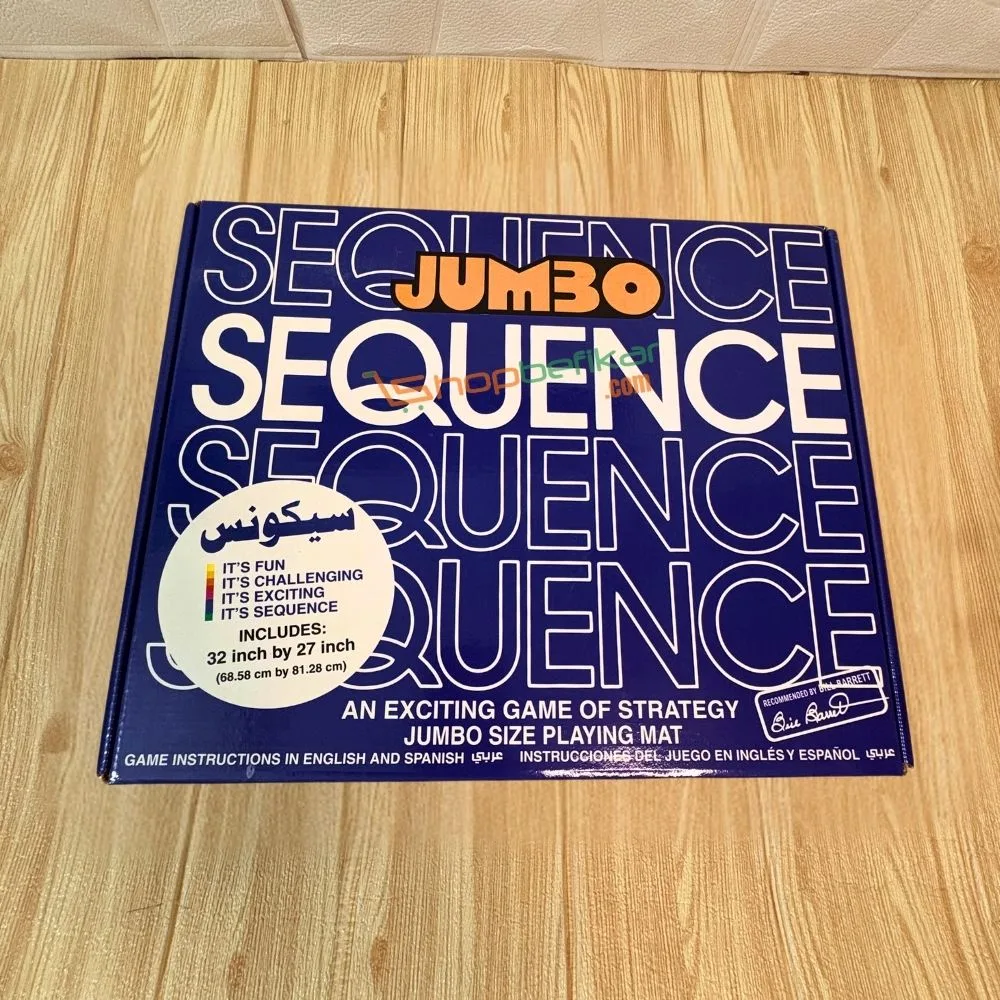 Jumbo Sequence | Classic Strategy Board Game on 32x27 Inch Cloth Board with Cards & Coins | 2–12 Players | Ages 7+ | 30–45 Min Playtime - Image 6