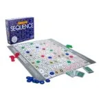 Jumbo Sequence | Classic Strategy Board Game on 32x27 Inch Cloth Board with Cards & Coins | 2–12 Players | Ages 7+ | 30–45 Min Playtime