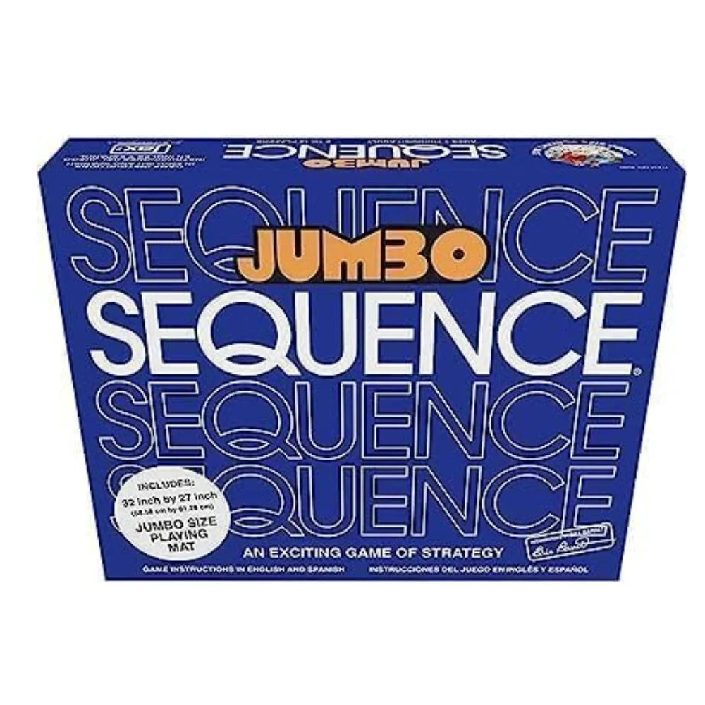 Jumbo Sequence | Classic Strategy Board Game on 32x27 Inch Cloth Board with Cards & Coins | 2–12 Players | Ages 7+ | 30–45 Min Playtime - Image 3
