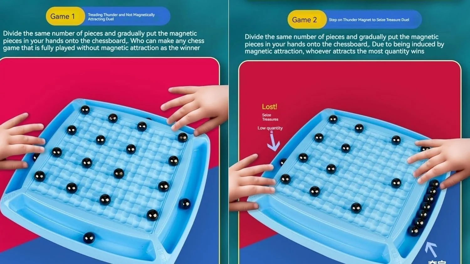 Magnetic Battle Chess Game with Fun Punishment Wheel - Image 8