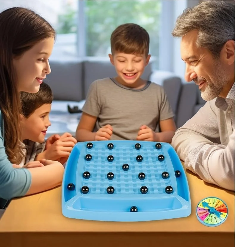 Magnetic Battle Chess Game with Fun Punishment Wheel - Image 5