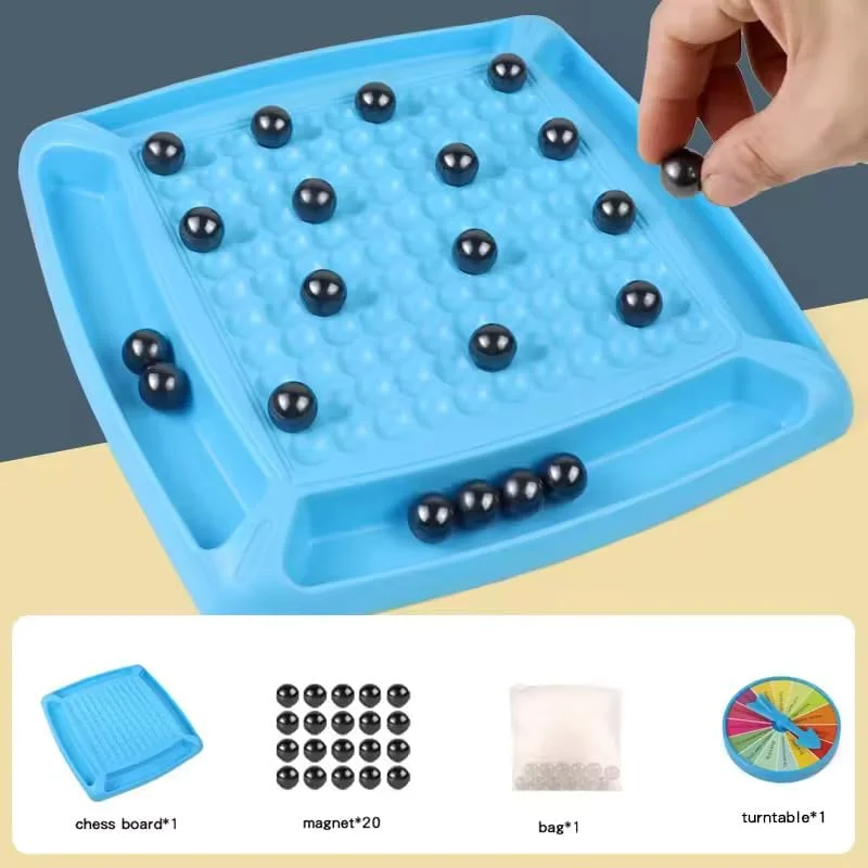 Magnetic Battle Chess Game with Fun Punishment Wheel - Image 3