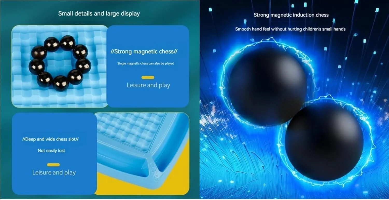 Magnetic Battle Chess Game with Fun Punishment Wheel - Image 2