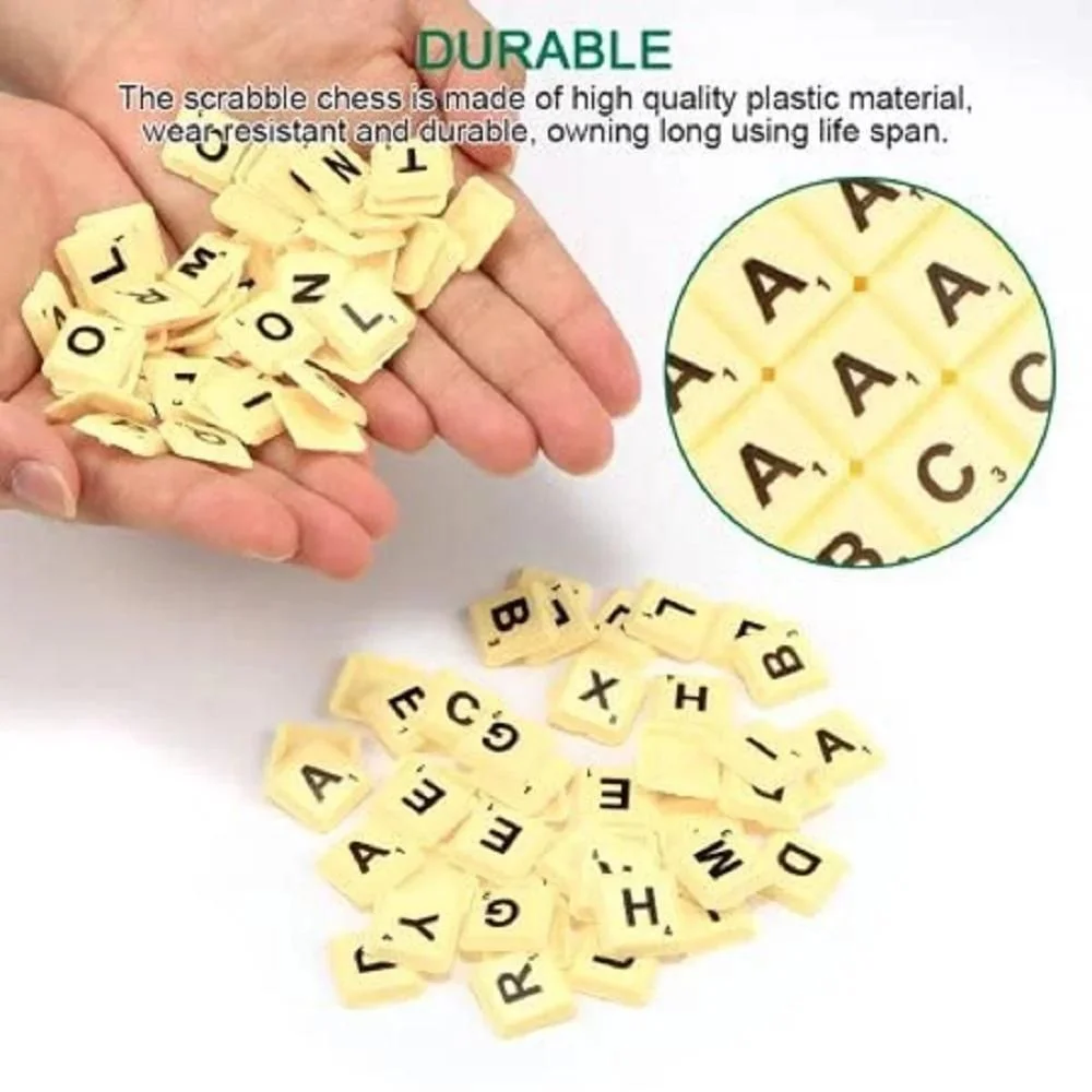 Scrabble Board Game: Foldable Board, 100 Letter Tiles & More - Image 5