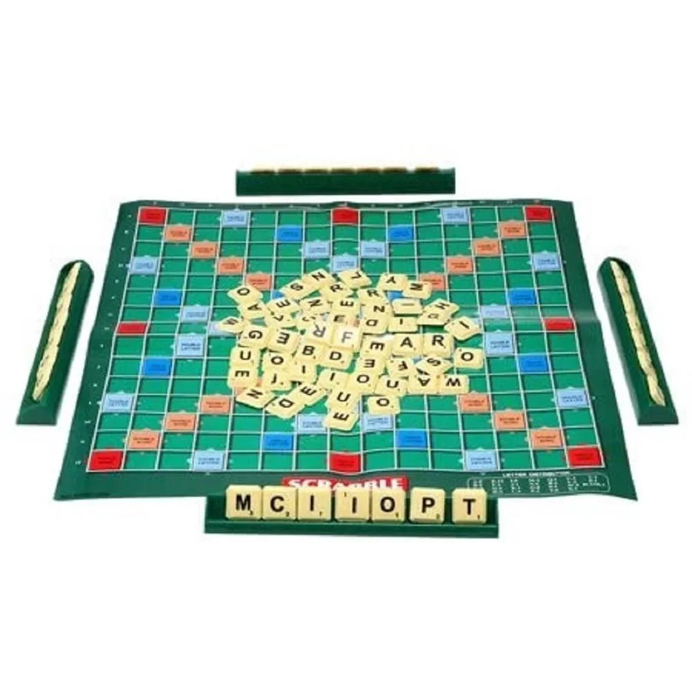 Scrabble Board Game: Foldable Board, 100 Letter Tiles & More - Image 3