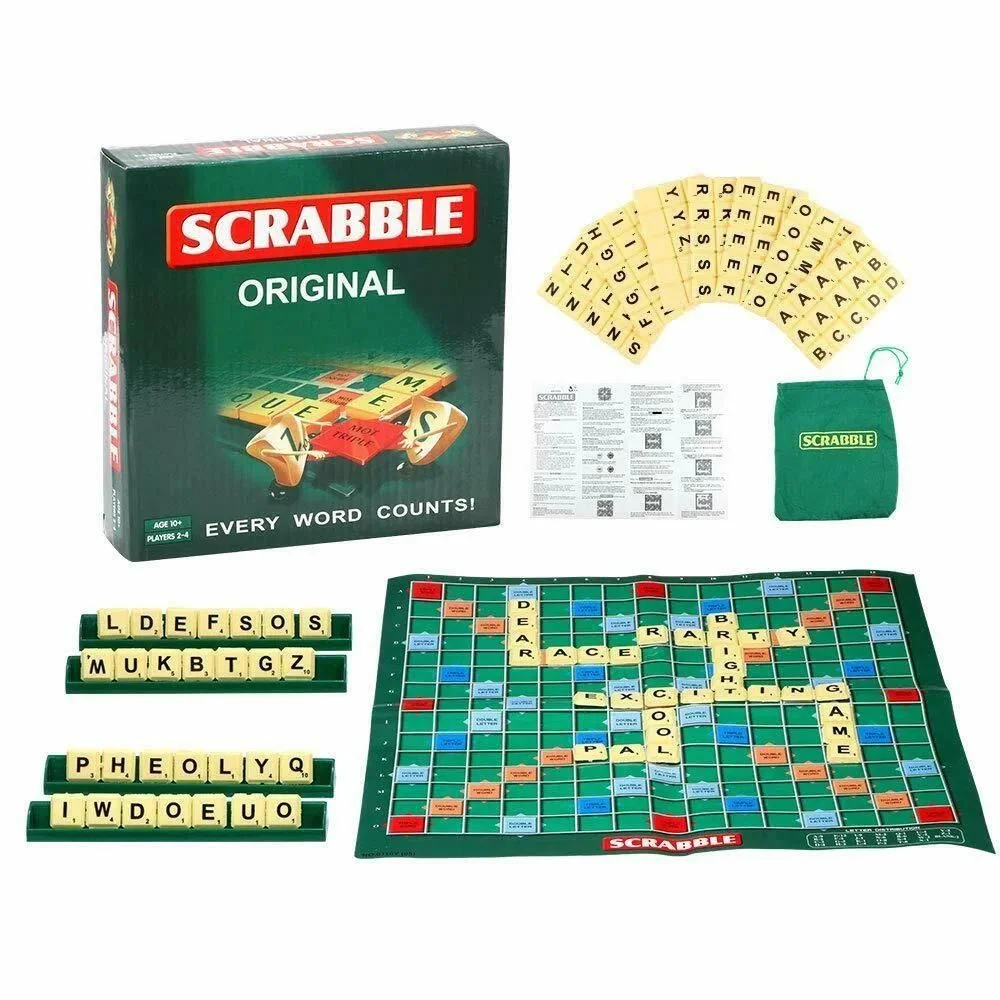xr:d:DAFoqvbDeqk:1725,j:6306589317794471859,t:24040518 Scrabble Board Game - Classic Word Game Fun for Family & Friends