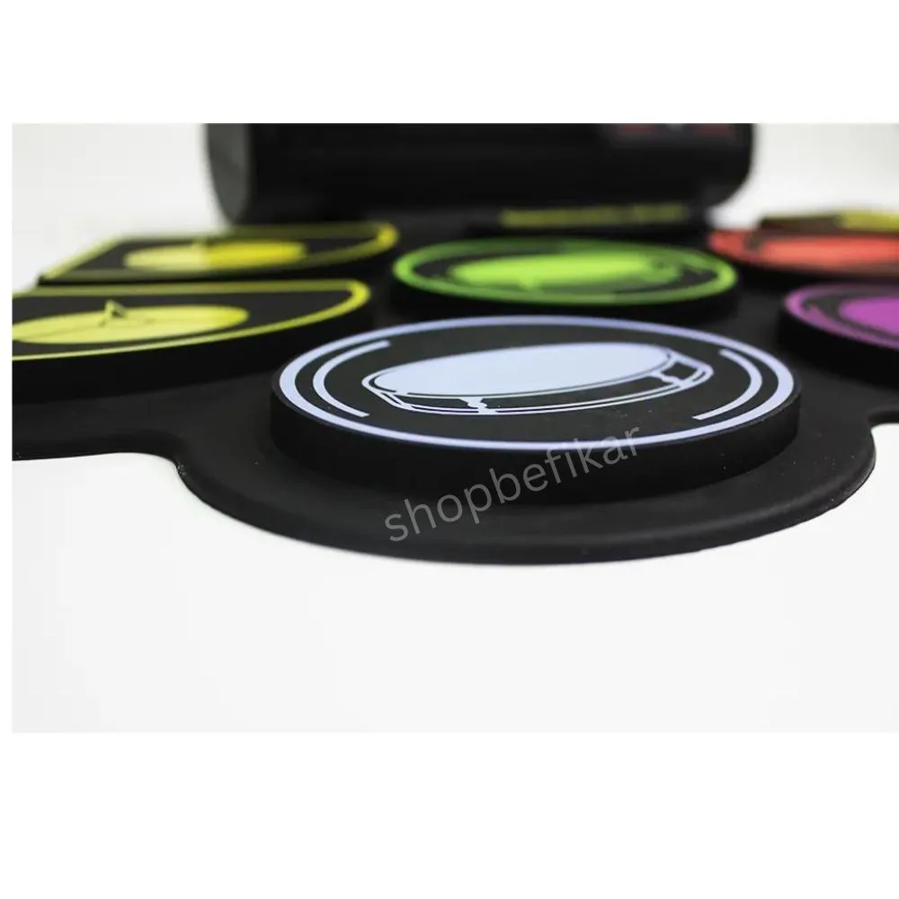 11-Piece Silicone Electronic Drum Pad | Bluetooth Drum Kit with Speakers | 1 Player | Age 6+ | Music Play - Image 7