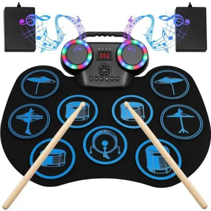 Spark Creativity: Portable Silicone Drum Set for Young Musicians