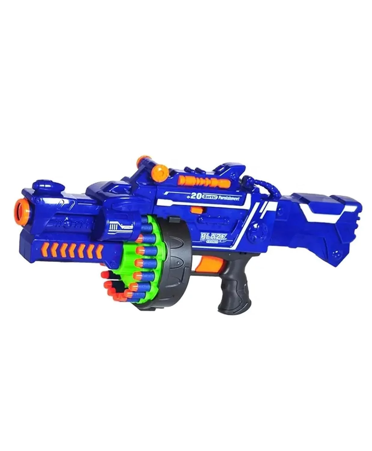 Blaze Storm Automatic Soft Bullet Gun Toy - 40pcs Safe Ammo, Suction Darts - Image 8