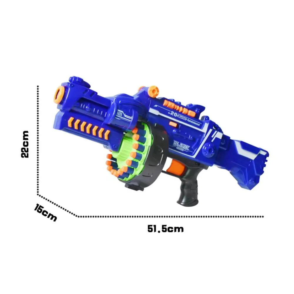 Blaze Storm Automatic Soft Bullet Gun Toy - 40pcs Safe Ammo, Suction Darts - Image 7